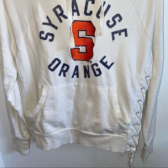 Syracuse University white hoodie sweatshirt - Picture 6 of 10